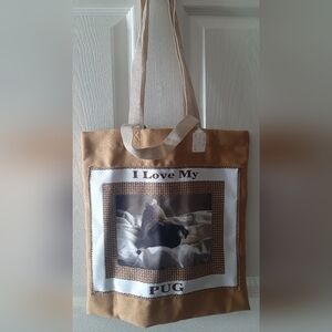 I Love my Pug Tote Bag